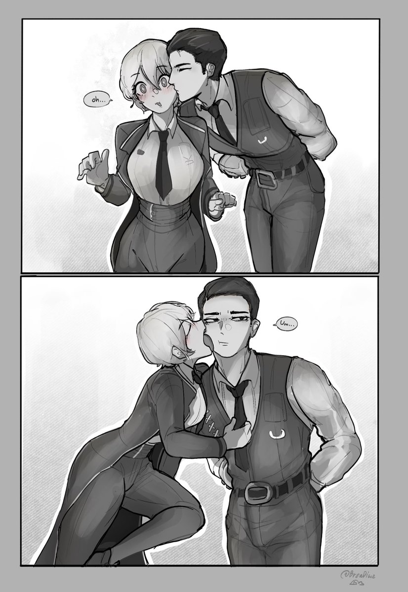 BreaDiwe's tweet photo. Is that a normal kiss?

#LimbusCompany https://t.co/JOVytS2nct