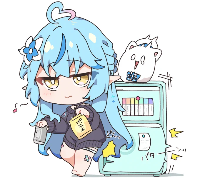 #らみあーと #らみらいぶおしりで冷蔵庫を閉めるラミィちゃん 