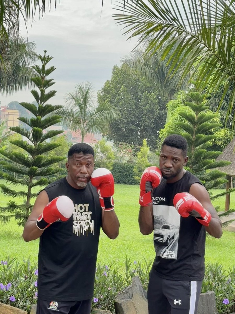 BOBI WINE (@hebobiwine) on Twitter photo Easter weekend workout at home with Hon <a href="/RonaldBalimwezo/">Hon. Balimwezo Ronald ✊</a>. He’s a hard guy 🙌🏾 Easter weekend workout at home with Hon <a href="/RonaldBalimwezo/">Hon. Balimwezo Ronald ✊</a>. He’s a hard guy 🙌🏾