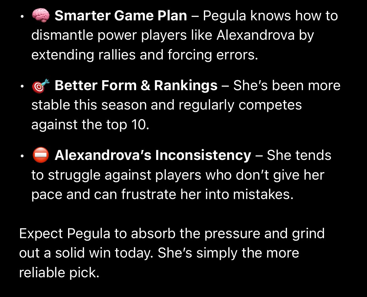 HypedBet's tweet photo. 🎾 Germany – Alexandrova vs Pegula
✅ Pick: Pegula to WIN 🔥

#TennisTips #Pegula #WTA #Alexandrova #BettingPicks #SmartBets #SportsBetting #DailyPicks #HypedBets #ForYouPage

✅ Why Pegula? https://t.co/PSTD2xHlfv