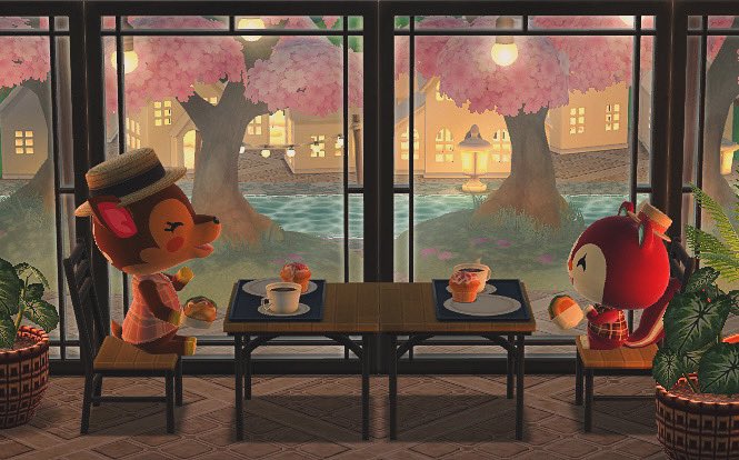 【夜カフェ】
#ポケ森コンプリート　#ポケ森レイアウト