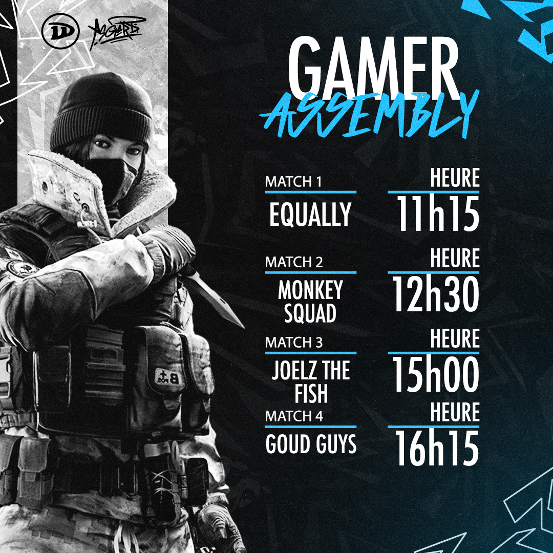 GAMER ASSEMBLY DAY 1

Suivez les résultats ci-dessous de notre équipe durant cette GA.

#RYUONTOP