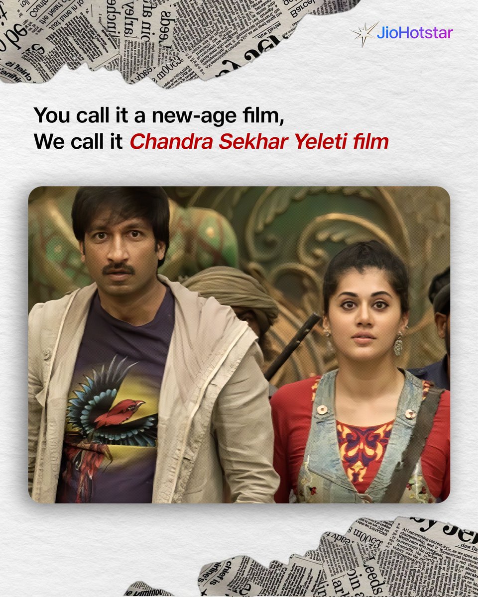 JioHotstarTel_'s tweet photo. Not just directors, they are our favorites. 🖤

#FavouriteFilms #FavouriteFilmmakers #JioHotstarTelugu 

🎬 : Sahasam 
#ChandraSekharYeleti https://t.co/5w3voCJQR5