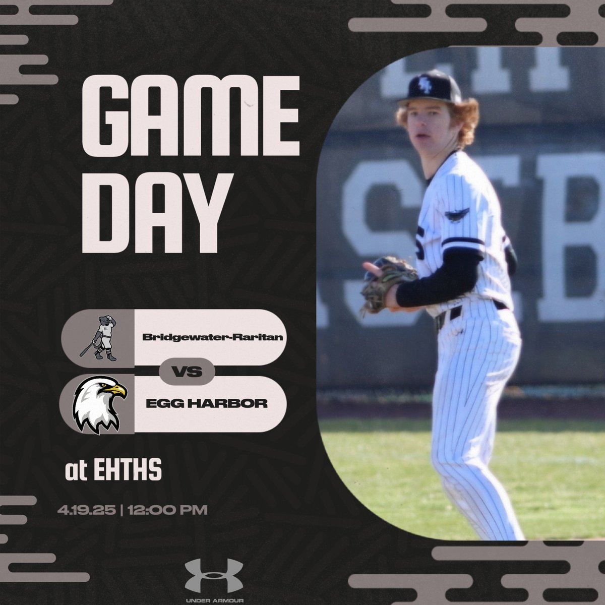 EHTNJAthletics's tweet image. 🦅⚾️Game Day🦅⚾️
🆚️ Bridgewater-Raritan 
📍@EHTHS
🕰 12:00 PM
#ehtbaseball #SEE #team41 
Eagles welcome our friends from North Jersey Bridgewater-Raritan, the reigning Group IV champs.