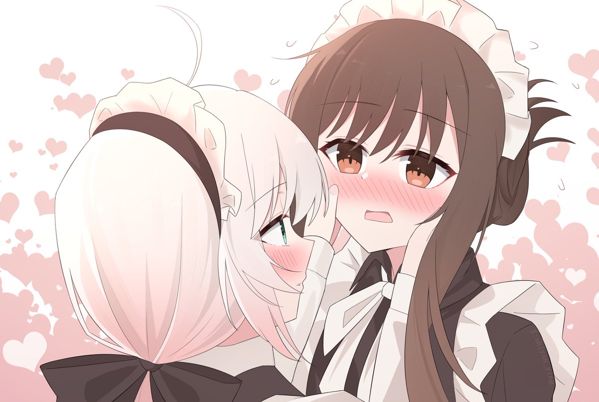 ❤️❤️❤️
#百合 #むりむの 
#無力聖女と無能王女