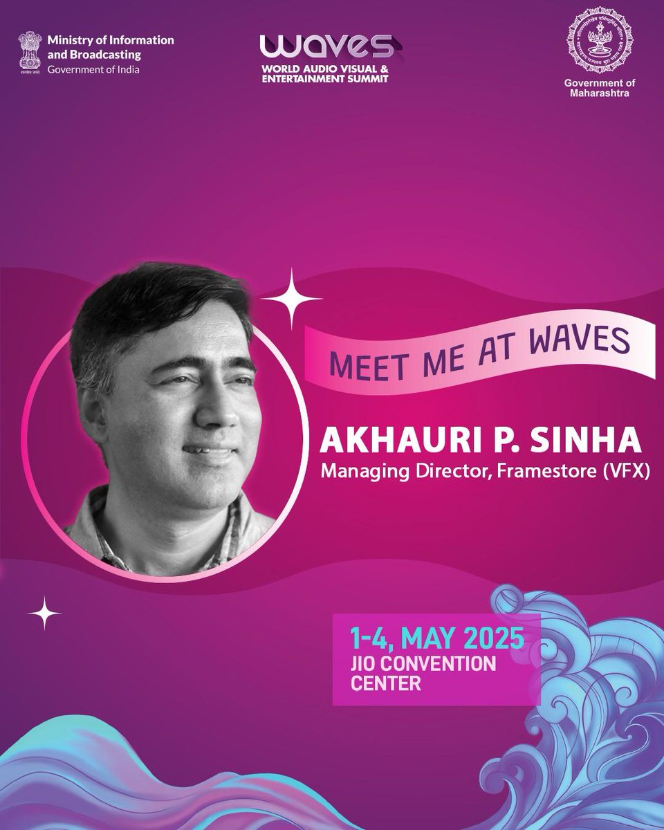 The trailblazing Akhauri P. Sinha graces the WAVES stage to celebrate the power of transformation and growth.

Register: wavesindia.org 

#CreateInIndiaChallenge #WAVES #WAVES2025 #WAVESIndia #WAVESummit #WAVESummitIndia