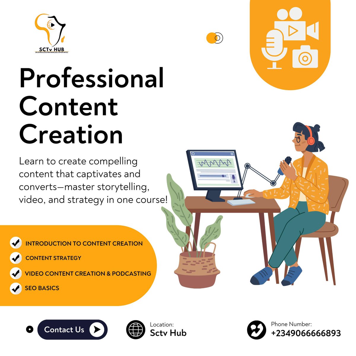 kabiru_hussain's tweet photo. 🔥Exciting news! @SCTvAfrica via #SCTVHub is launching #Web3 courses soon!
Secure your spot now and learn in-demand Web3 skills to thrive in the crypto space.
Web3 knowledge is the key to unlocking new opportunities and staying ahead of the curve!
➡️Get ready to register🤝 https://t.co/5zaPsSM9uh