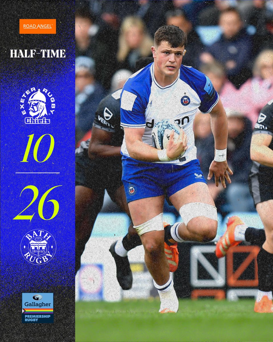 BathRugby's tweet photo. We lead at the break... 🔵⚫️⚪️

🤝 @RoadAngelSafety https://t.co/fkWh0wO73z