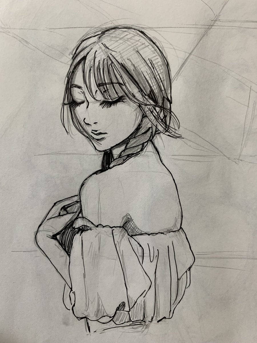 imomoti_Ganmo's tweet photo. またイラストの練習をしようと思います🤤
3日坊主��還したい💪(`･ω･´)笑
#日々描く
#模写イラスト 
#模写
#イラスト練習中 https://t.co/7gAtundZ70