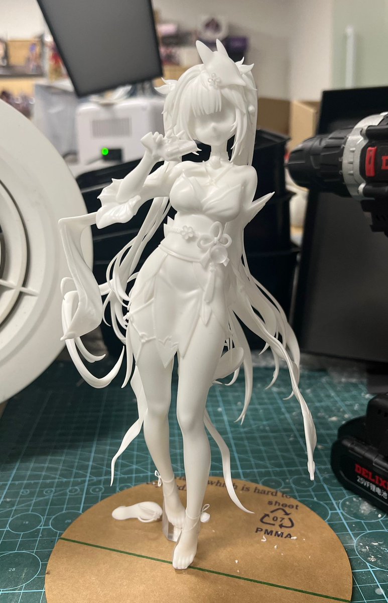 RWhite562's tweet image. 花火白膜组装完成了！成品应该不久后就和大家见面了~