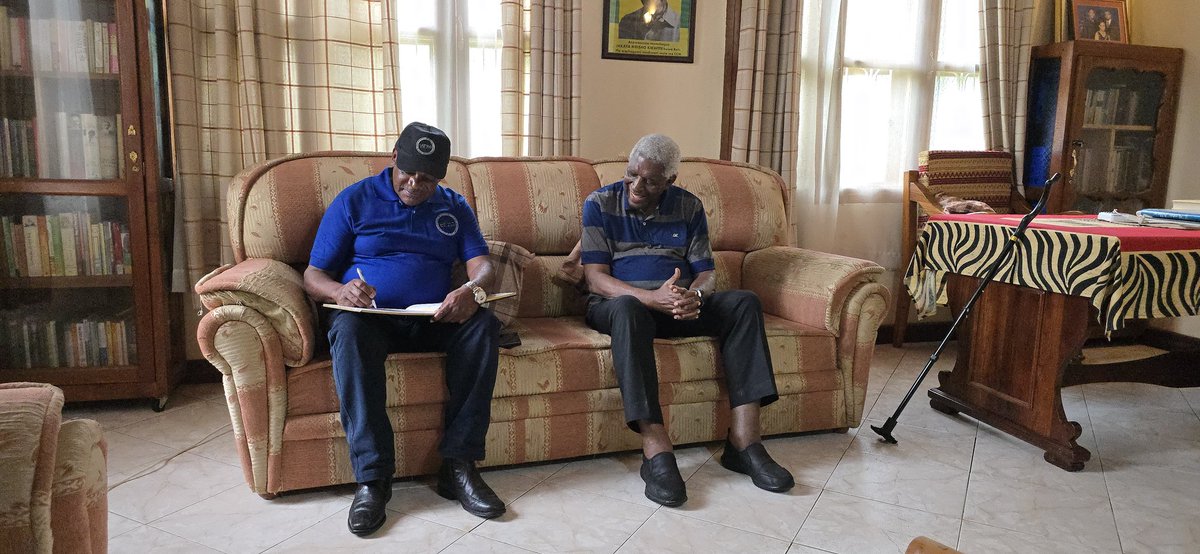 We were profoundly honoured to host Prof. Sifuni Mchome (left 2nd picture), Chairman of the Vocational Education and Training Authority  (VETA) when he visited us at our home in the village in Lufilyo, Busokelo, after his tour of VETA Busokelo on Good Friday.