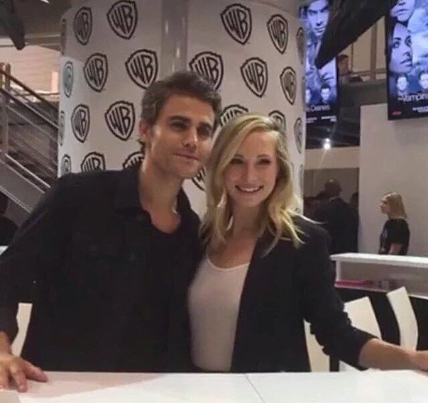 confusedgrougu's tweet photo. Paul Wesley and Candice King 😘 #Steroline https://t.co/I2kPmAwbDe