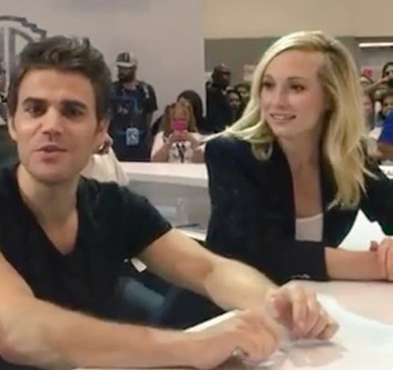 confusedgrougu's tweet photo. Paul Wesley and Candice King 😘 #Steroline https://t.co/I2kPmAwbDe
