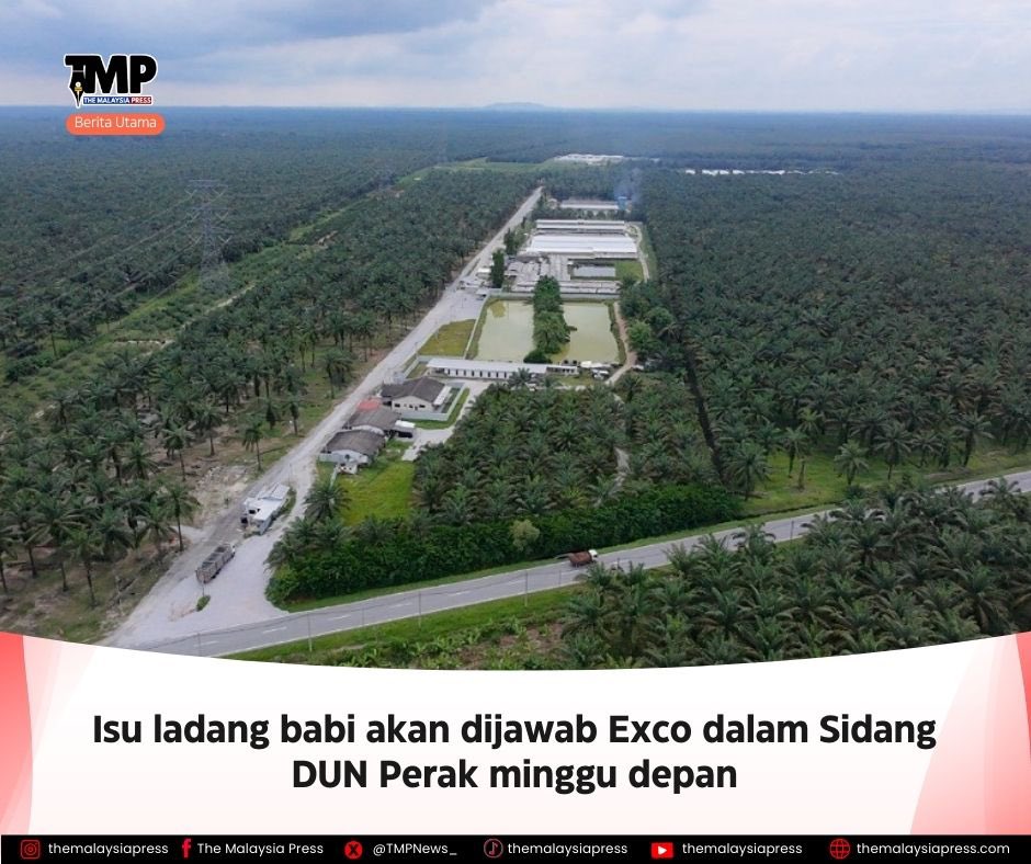 TMPNews_'s tweet photo. Isu ladang babi akan dijawab Exco dalam Sidang DUN Perak minggu depan

Lebih lanjut:
https://t.co/yPIrE4lgzh

#themalaysiapress #bangsamalaysia #informasiberfaktamembukaminda https://t.co/8BUrQJ38lE