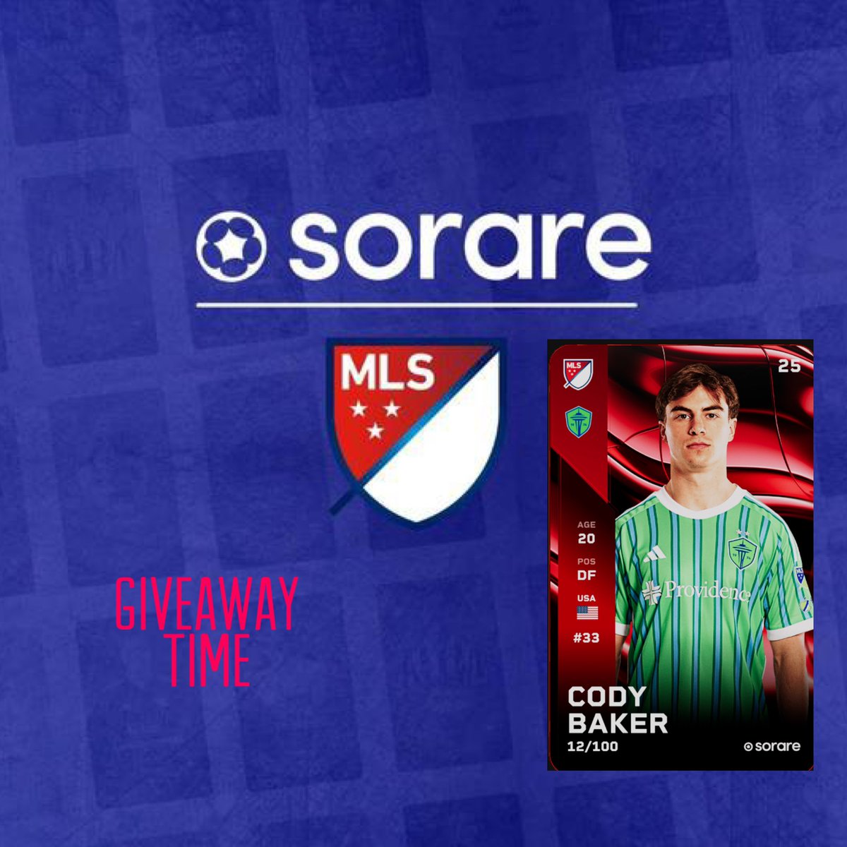 Time for a MLS giveaway on <a href="/Sorare/">Sorare</a> 

Retweet🔄
Like❤️
Follow✅✅
Comment ⬇️⬇️ Something nice 😊 
#sorare #GIVEAWAY #NFTGiveaway 
#nft