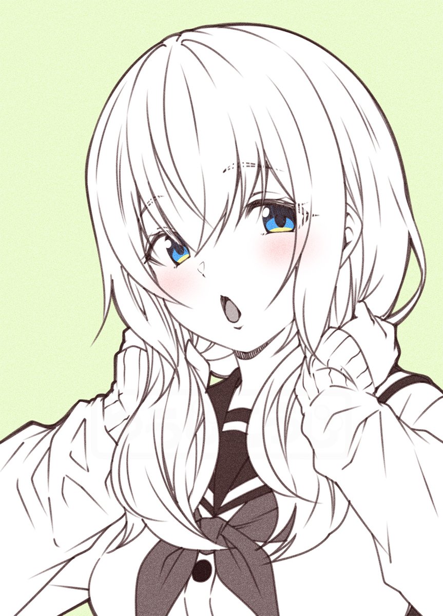 「急に暑くなりましたね 線画の感覚は、やはりSAIのが しっくりくるなぁ… #オリ」|こうじ＠漫画作画担当のイラスト