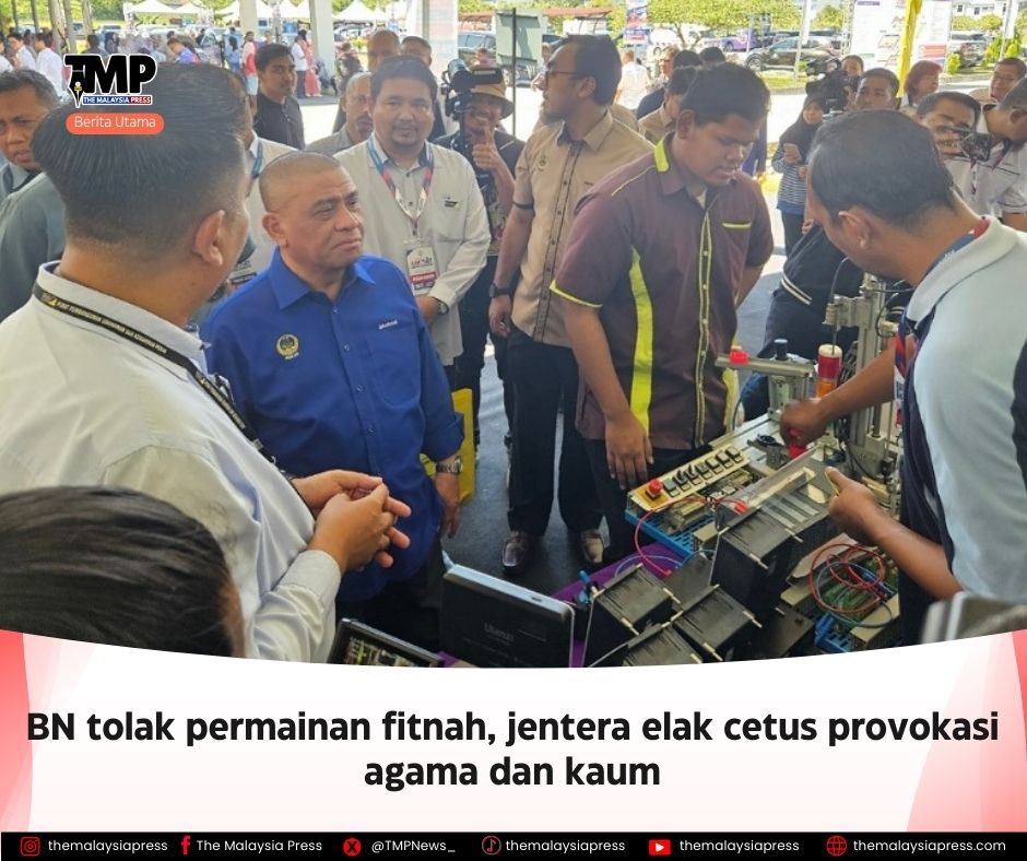 TMPNews_'s tweet photo. BN tolak permainan fitnah, jentera elak cetus provokasi agama dan kaum

Lebih lanjut:
https://t.co/YrXuRJalJz

#themalaysiapress #bangsamalaysia #informasiberfaktamembukaminda https://t.co/n9uTONaxsk