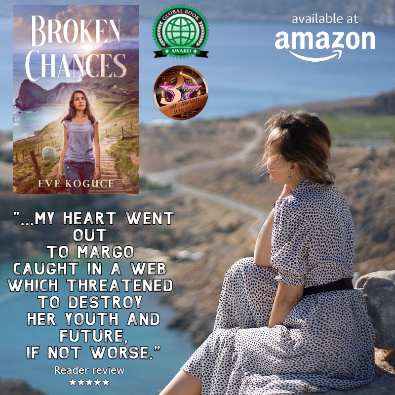 Eve Koguce (@evekoguce) on Twitter photo Trapped in an unhappy marriage, Margo tries to adapt to her new life in a foreign country.
Why has a savvy Englishman married a girl from Latvia and brought her to England?
"Broken Chances"➡️mybook.to/ttdz
FREE on Kindle Unlimited Trapped in an unhappy marriage, Margo tries to adapt to her new life in a foreign country.
Why has a savvy Englishman married a girl from Latvia and brought her to England?
"Broken Chances"➡️mybook.to/ttdz
FREE on Kindle Unlimited