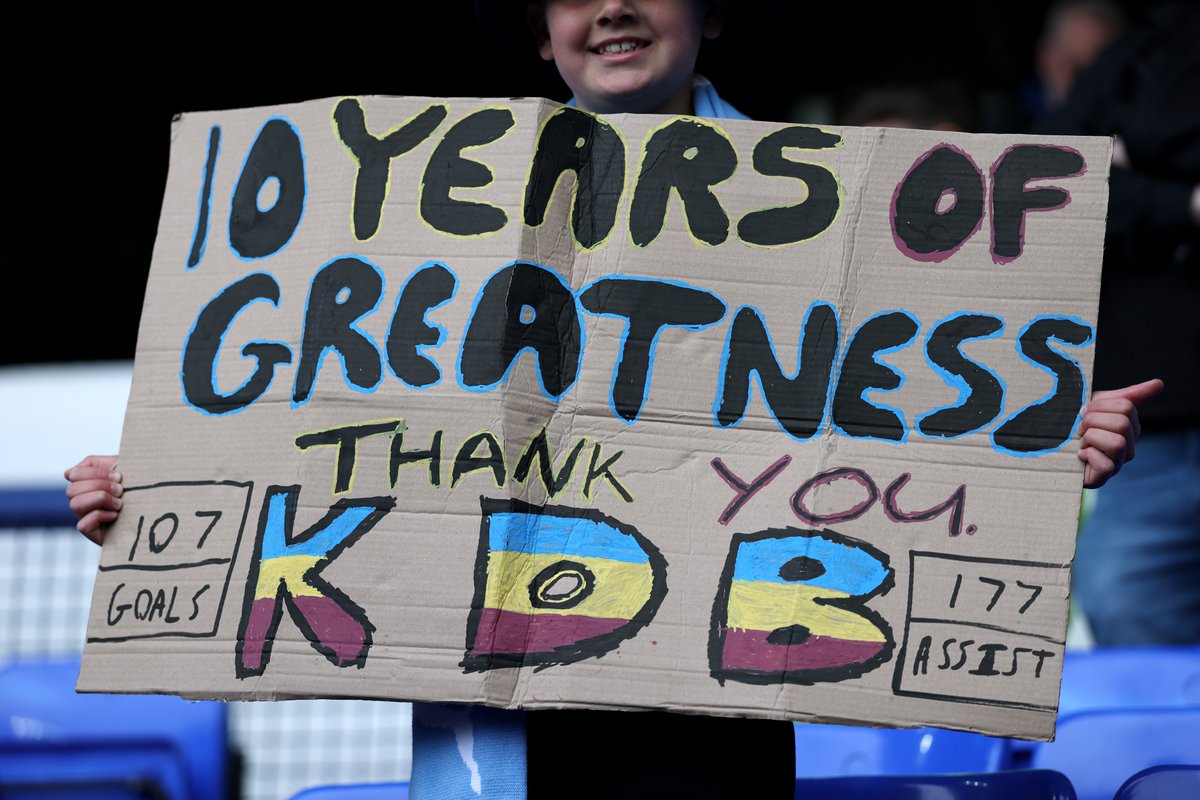 City_Xtra's tweet image. A message for @KevinDeBruyne in #ManCity's away end at Goodison Park today! 🩵