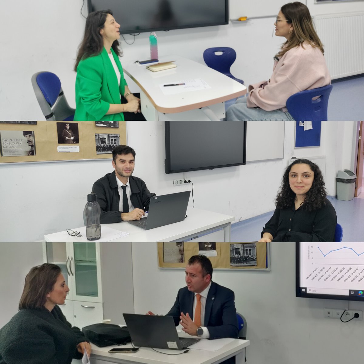 BahcesehirSivas's tweet photo. Ortaokul 7. ve 8.sınıflarımızın 2. Dönem bireysel  veli toplantısı, velilerimizin yoğun katılımıyla gerçekleşti.
Katılım gösteren tüm velilerimize teşekkür ederiz.
#bahcesehirkoleji
#sirasende https://t.co/6oLL85Ka5c