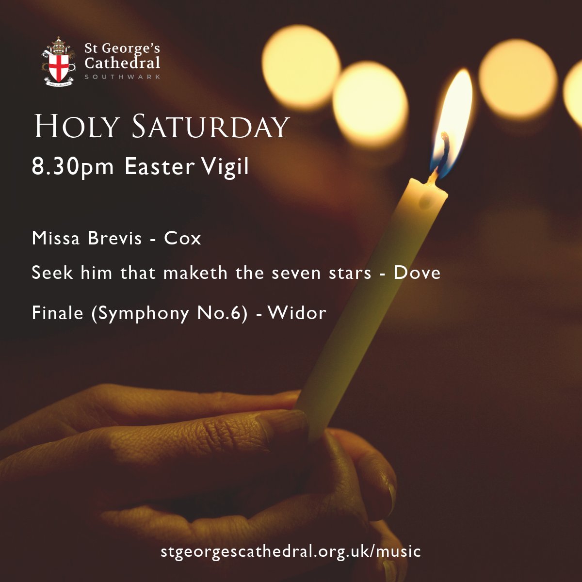 The combined Cathedral Choirs welcome the resurrection, with music by Neil Cox and @DoveComposer tonight at 8.30pm
