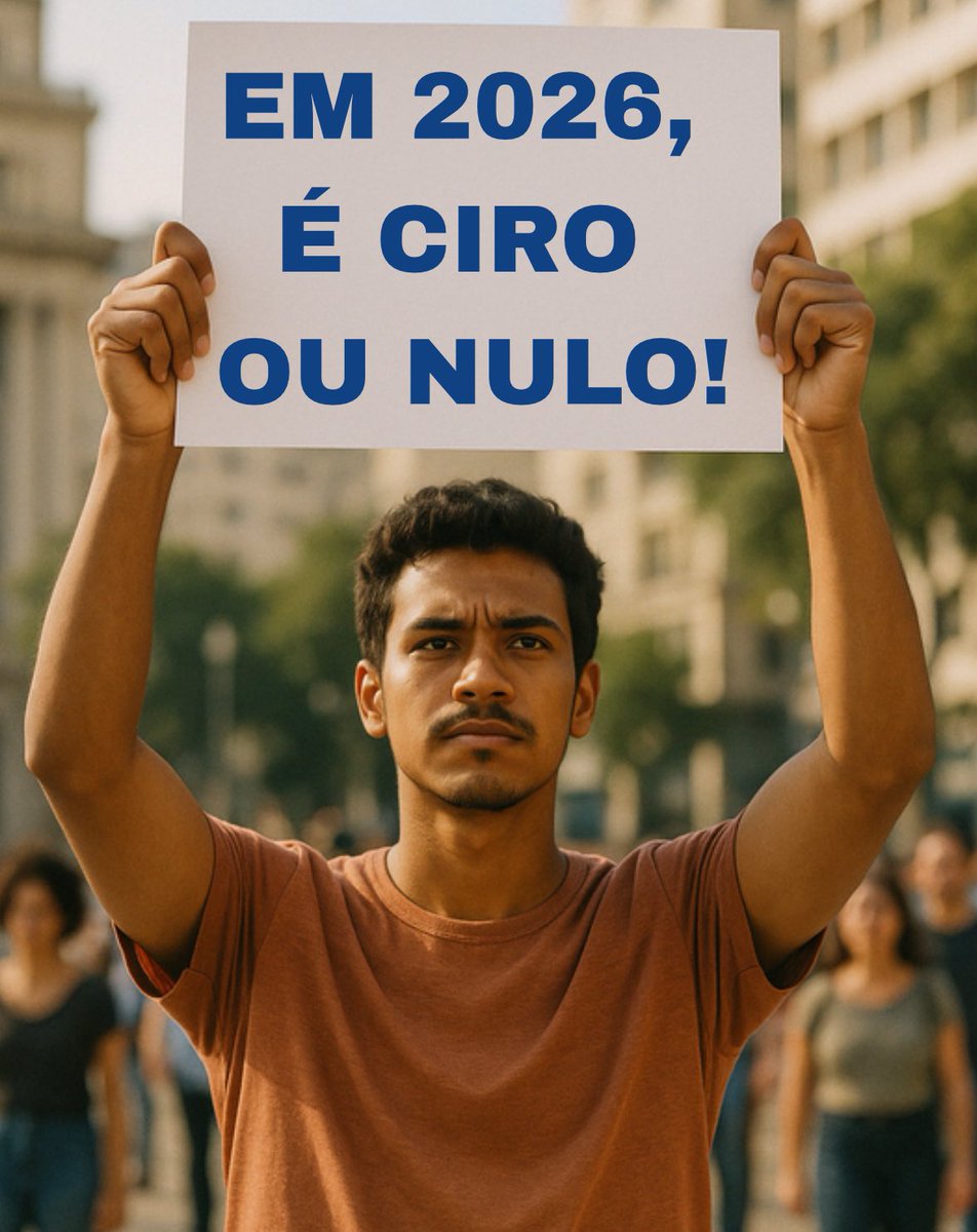 Para a turma do “É Ciro ou nulo!” 👊