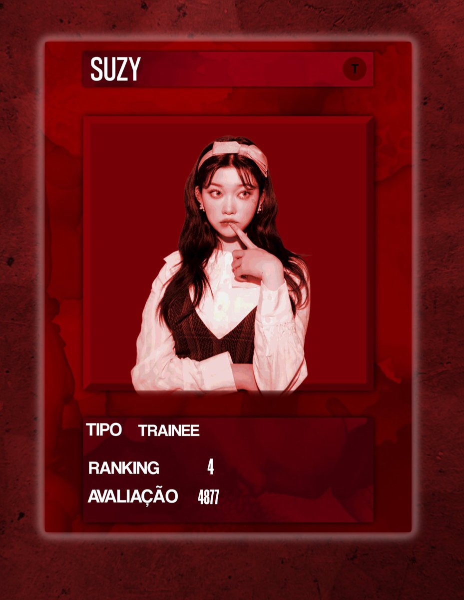— 𖦹 ⚔️ 1ST MISSION RANKING

4º SUZY (+5)
Team: All-Rounder B

• Média: 96
• Pontos: 4877

#BATTLEVERSE #1stMission