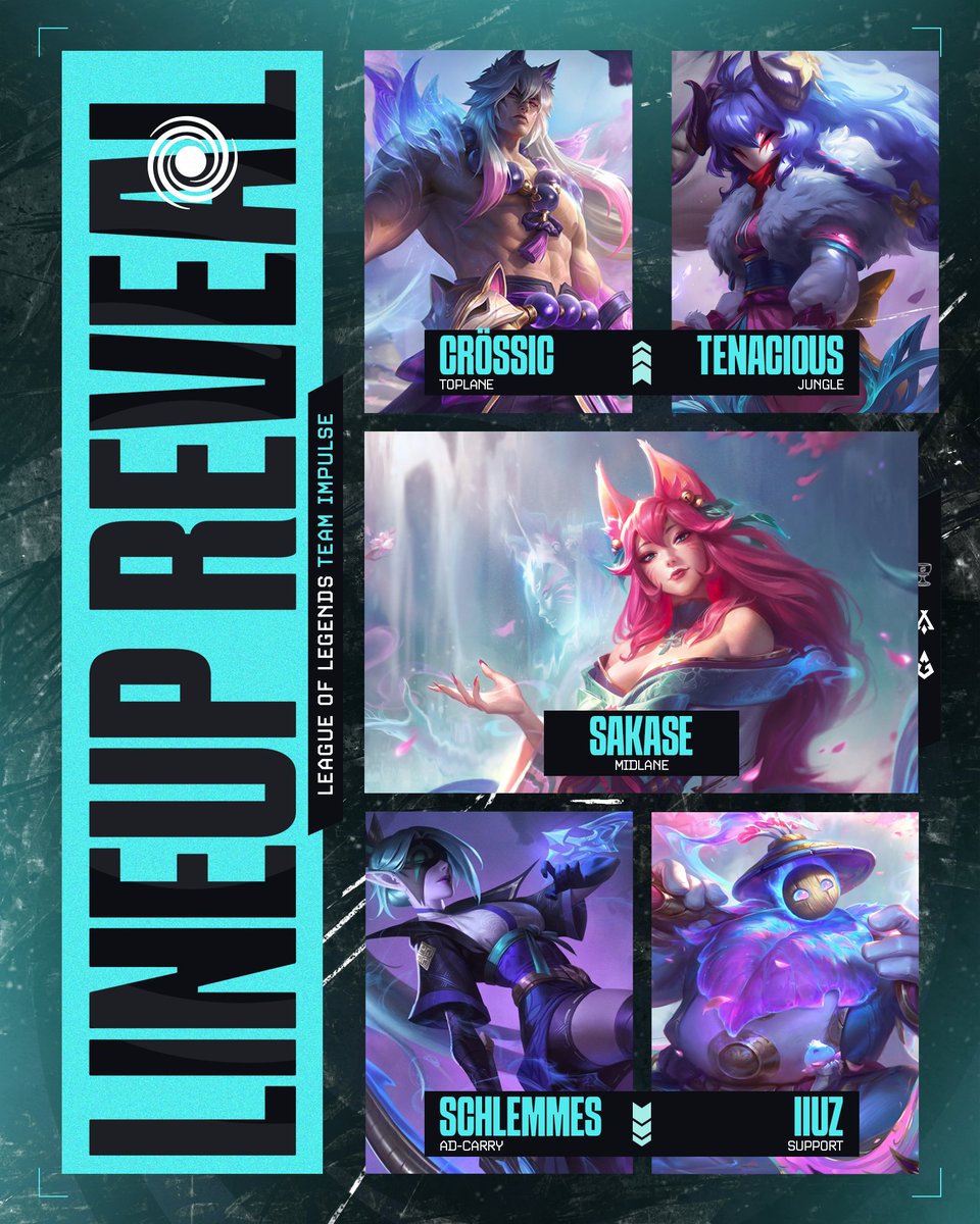 MT1 Impulse ist vollständig und Angriffsbereit⚔️
Hiermit präsentieren wir unser LineUp für den Summersplit 🖤🤍

🔨 <a href="/MT1_Croessic/">MT1 Crössic</a> 
🌴 <a href="/tenaciouseuw/">Andi</a> 
🧙‍♂️ <a href="/Sakase002/">Erik</a> 
🏹 <a href="/mt1_schweppes/">Schlemmes</a> 
⚕️ <a href="/Iiuz_LoL/">Iiuz</a> 

Als Coach 🗣️ <a href="/Taxerr_/">Taxer</a> 
👨‍💼 <a href="/Krypex_/">MT1 Homelander</a> 
👨‍💼 <a href="/nicotheweirdo_/">mr skol 🦦</a> 

#MT1WILLRISE #MT1WIN