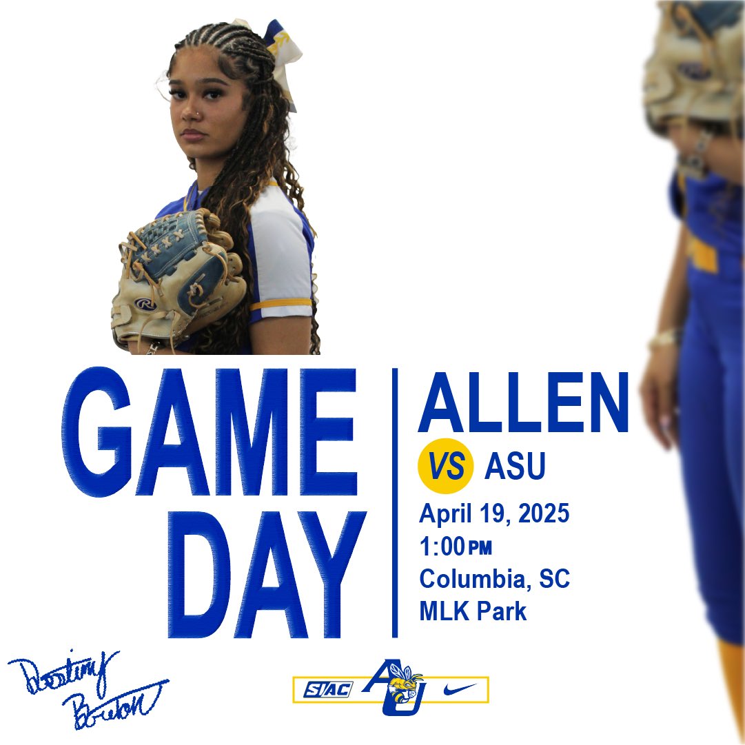 Allen University Athletics (@auyellowjackets) on Twitter photo π₯ πππππππ π₯
<a href="/AllenUnivSB/">Allen University Softball</a> closes out the regular season this afternoon!
π Albany State
π MLK Park
β° 1:00 PM π₯ πππππππ π₯
<a href="/AllenUnivSB/">Allen University Softball</a> closes out the regular season this afternoon!
π Albany State
π MLK Park
β° 1:00 PM