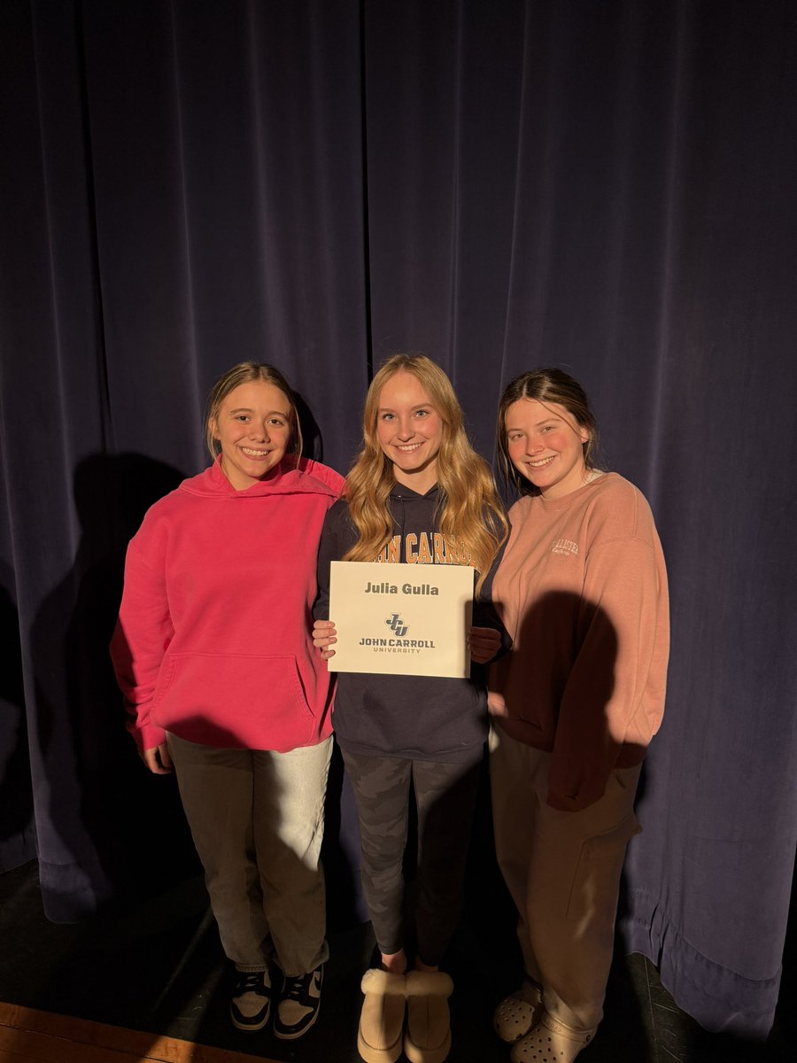 Signing Day for our Julia Gulla! We are so proud of you and all you’ve accomplished as a Lady Knight.  Can’t wait to follow you for four more years as you shine at John Carroll University! ⛳️