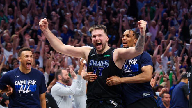MavsFilmRoom's tweet photo. Luka begins his 5th career playoff run today 

He enters these playoffs as the 2nd leading scorer in NBA Playoffs history behind Michael Jordan (on a points per game basis) https://t.co/bGlSZ1bmUZ