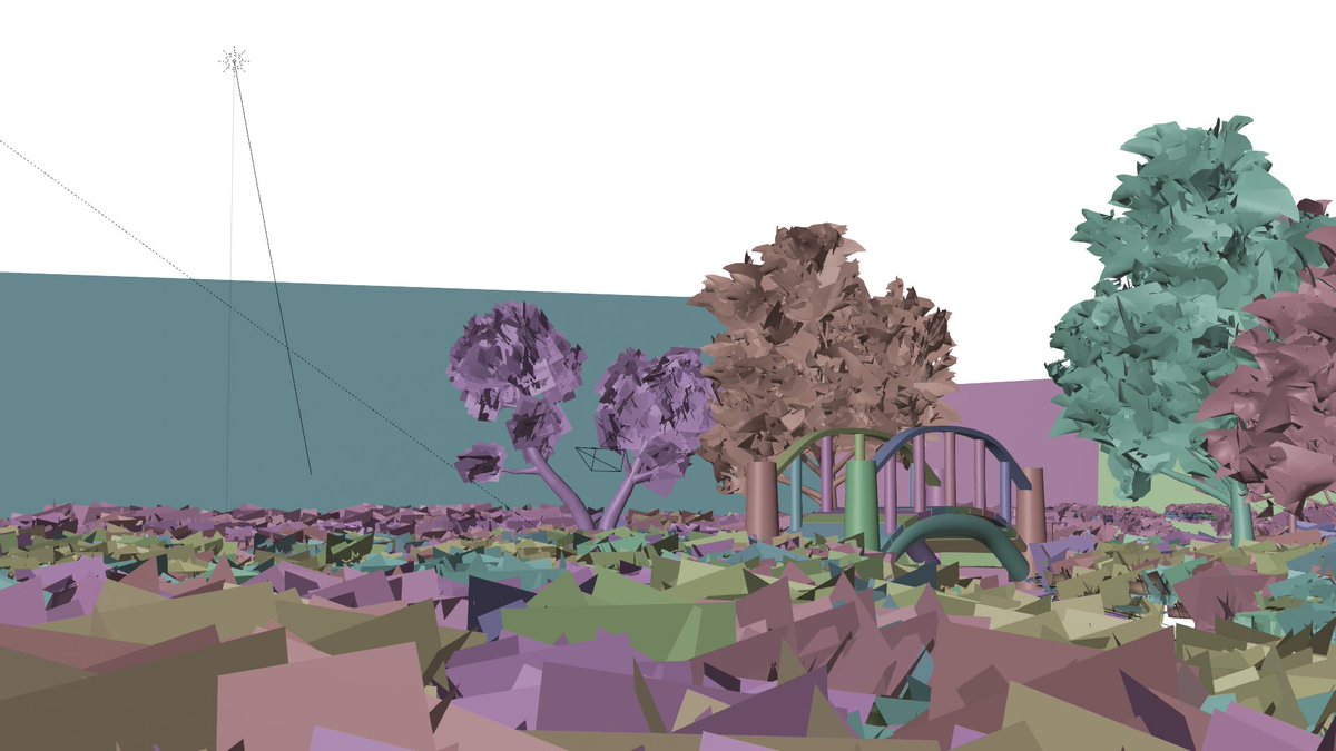 2人の思い出のシーンに少しでも没入できるように
3Dで背景を作り込みました！
舞台裏はこんな感じになっています…👀
#b3d
