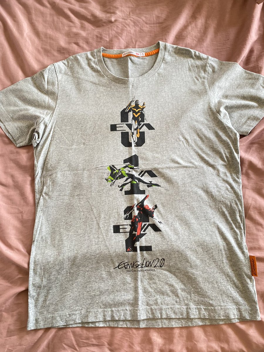 kheindMK's tweet photo. Uniqlo X Evangelion:2.0 Tshirts xl 500บาท https://t.co/IW0rNXmHQ7