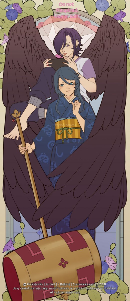 Belphe_comms's tweet photo. Art commissioned from @pickled_lily_ 🥰

#maousama #thedevilisaparttimer #はんすず #HanSuzu #クレスティア・ベル #漆原半蔵 #鎌月鈴乃 #HatarakuMaouSama #HanzoUrushihara #Lucifer #SuzunoKamazuki #CrestiaBell #はたらく魔王さま
Traduire le post https://t.co/OeN9eLgZjG