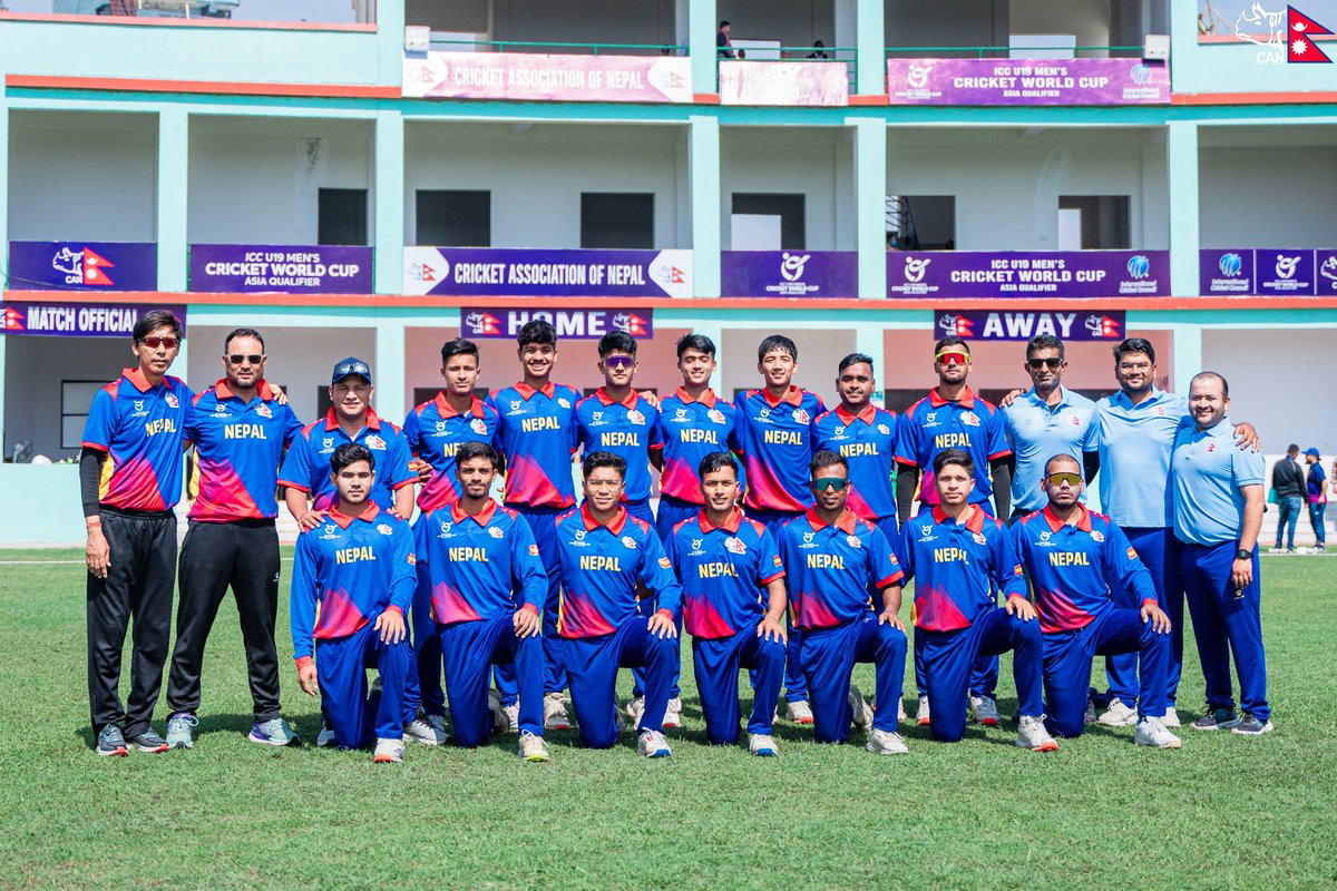 PietersenSandip's tweet photo. Cricket, as always, is a game of uncertainties—today, we were undone by factors beyond our control.💔

Hold your heads high, boys—you gave it your all, and your hard work has not gone unnoticed. This is not the end, but the beginning of greater triumphs to come.🙌🇳🇵

#ICCU19WCAQ https://t.co/0ZyWhFcTDN