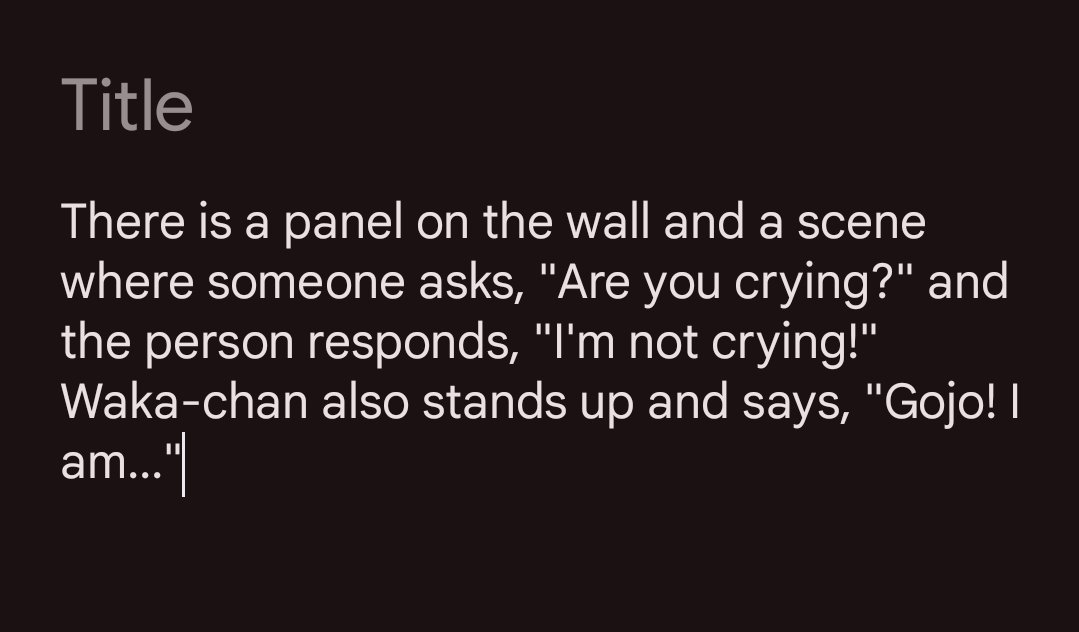 FeedittVOX's tweet image. ARE YOU CRYING? #gojo #gege #jjk