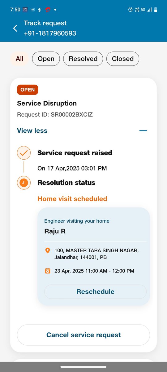 niteeurs's tweet photo. Is  this fast resolution services claimed by Reliancejio? 6 days to resolve internet issues? How can anybody wait so long for the resume of internet services? This is absolutely unprofessional from most reputed company of our nation https://t.co/FJHwcrccdF