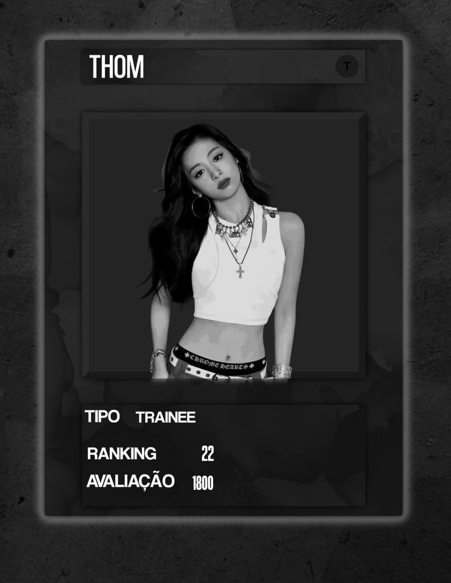 — 𖦹 ⚔️ 1ST MISSION RANKING

🕊️ OUT

22º THOM (-7)
Team: Vocal

• Média: 84.5
• Pontos: 1800

#BATTLEVERSE #1stMission