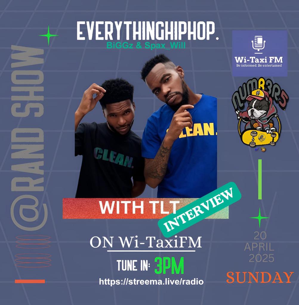 If you around nasrec #randeastershow catch us on <a href="/WiTaxiFM/">WiTaxi FM</a>  chopping it up,come say hi.