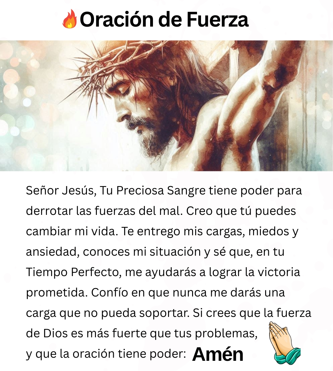 Pildorasdefe's tweet photo. Oración de fuerza... https://t.co/00JyKvDKFI
