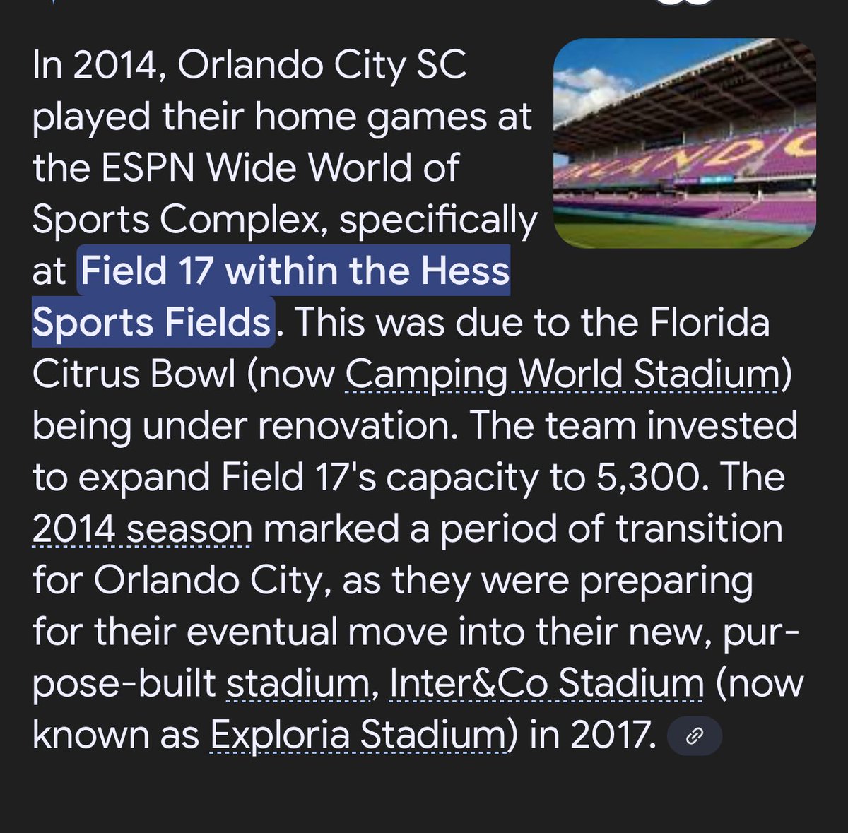 CTID90's tweet photo. @carlostpa10 @datboyjrdub You know we played at Wide World of Sports  in 2014 that seated around just over 5k to playing in the Citrus Bowl(Camping World) which seated 65k? No you don’t. You just wanna push your dumb narrative https://t.co/lSOtvikdNy
