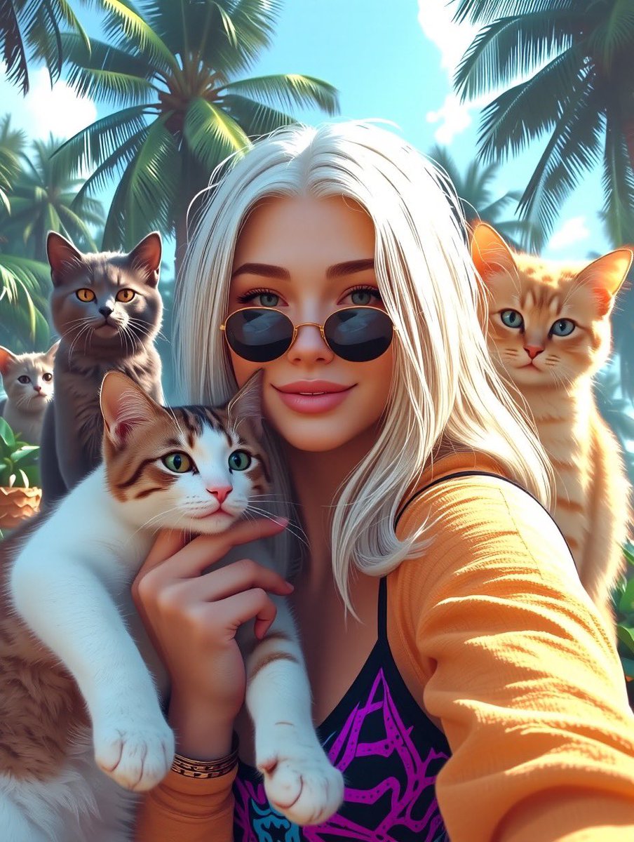 JinxLovesCats's tweet photo. Good morning and Happy Caturday. 🐾☕️ I hope you have a wonderful day.🥰

— Created using Mirrorize AI @mirrorizeai #AIcommunity #AIイラスト https://t.co/SAwd3lkXl4