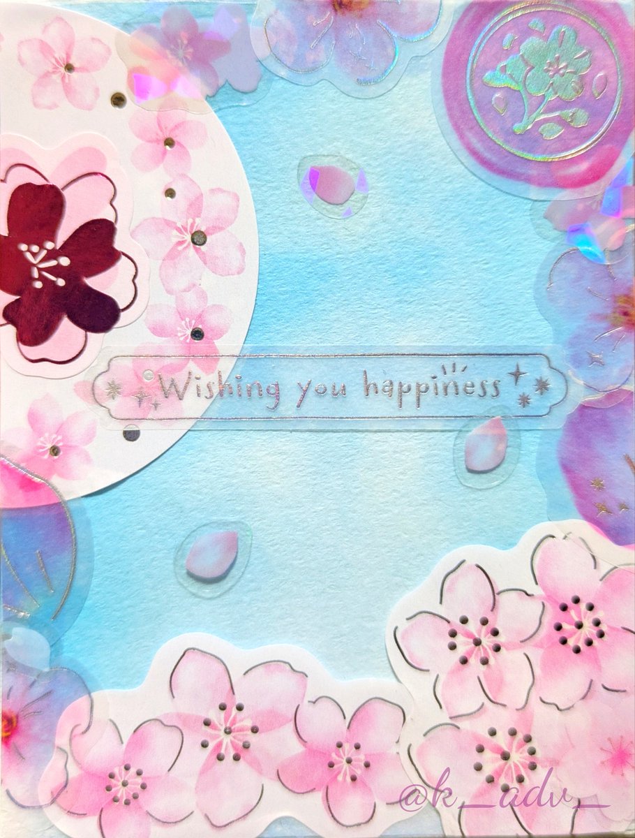 k_adv_'s tweet photo. 大好きな桜でコラージュ🌸 https://t.co/33J3FN1Ord