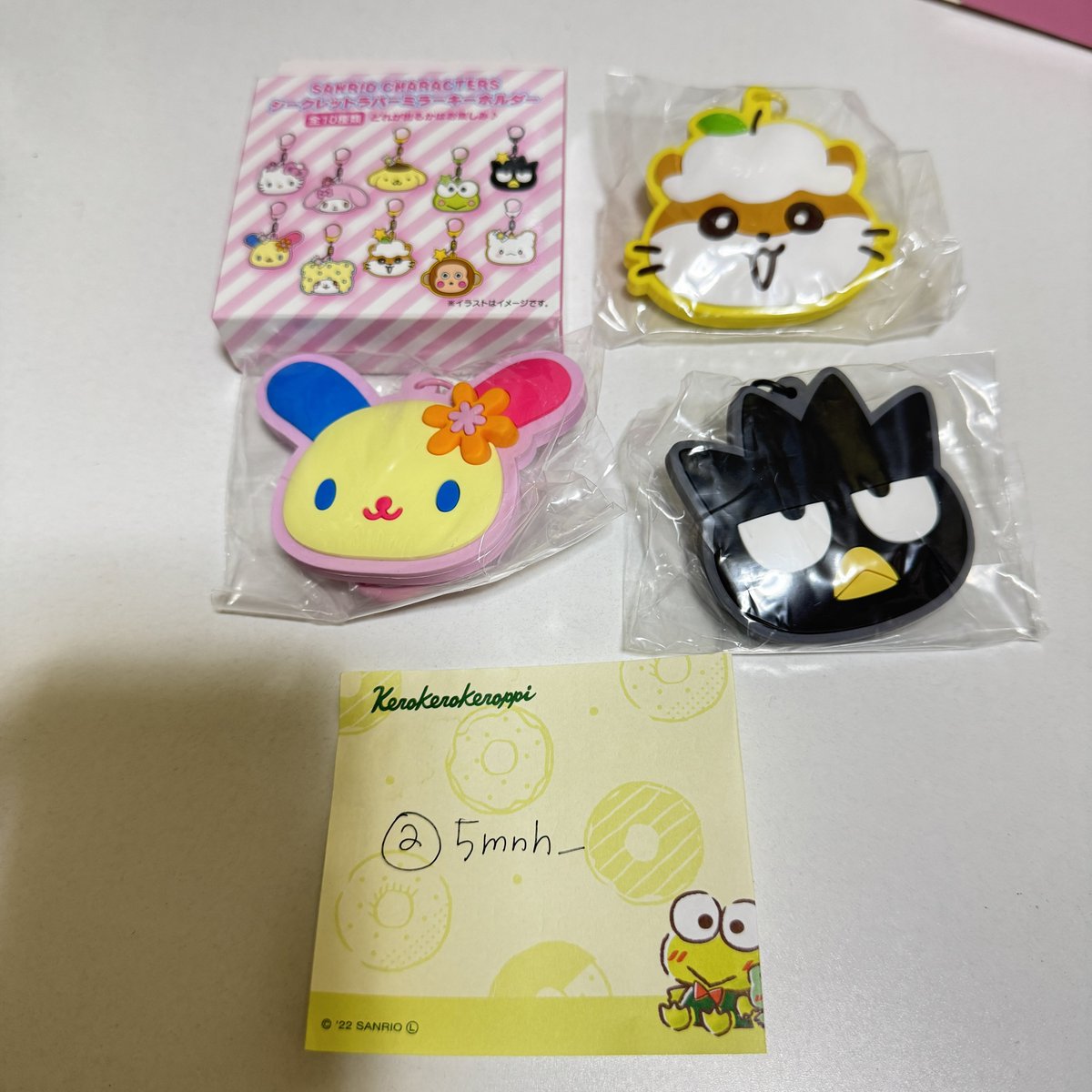 5mnh_'s tweet photo. @1 

サンリオ キャラクター大賞 シークレットラバーミラーキーホルダー 交換

譲: コロコロクリリン ウサハナ バツ丸
求: けろけろけろっぴ ×3

郵送での交換希望です。
条件合う方居ましたらお声がけお願い致します🙇 https://t.co/vw7q86tVrg