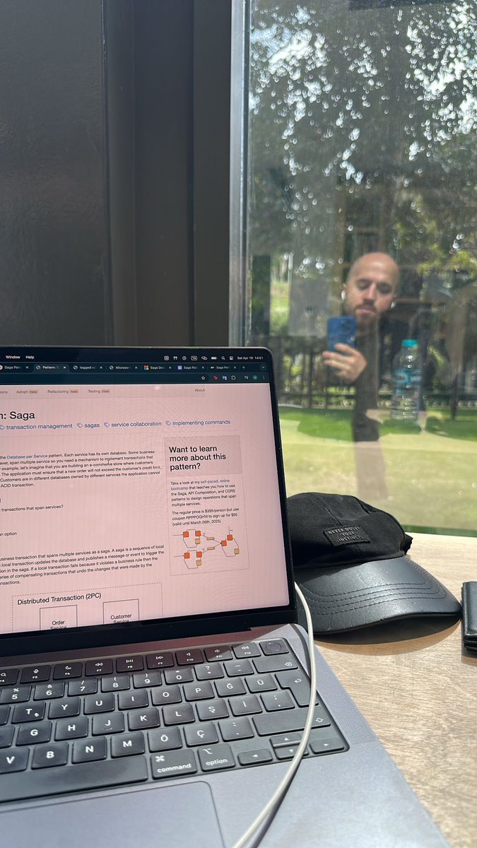 CodeWithHaci's tweet image. Studying distributed transactions under the sunlight 🌞☕
Saga Pattern is no joke — consistency without 2PC ain't easy.
#SoftwareEngineering #Microservices #SagaPattern #DevLife