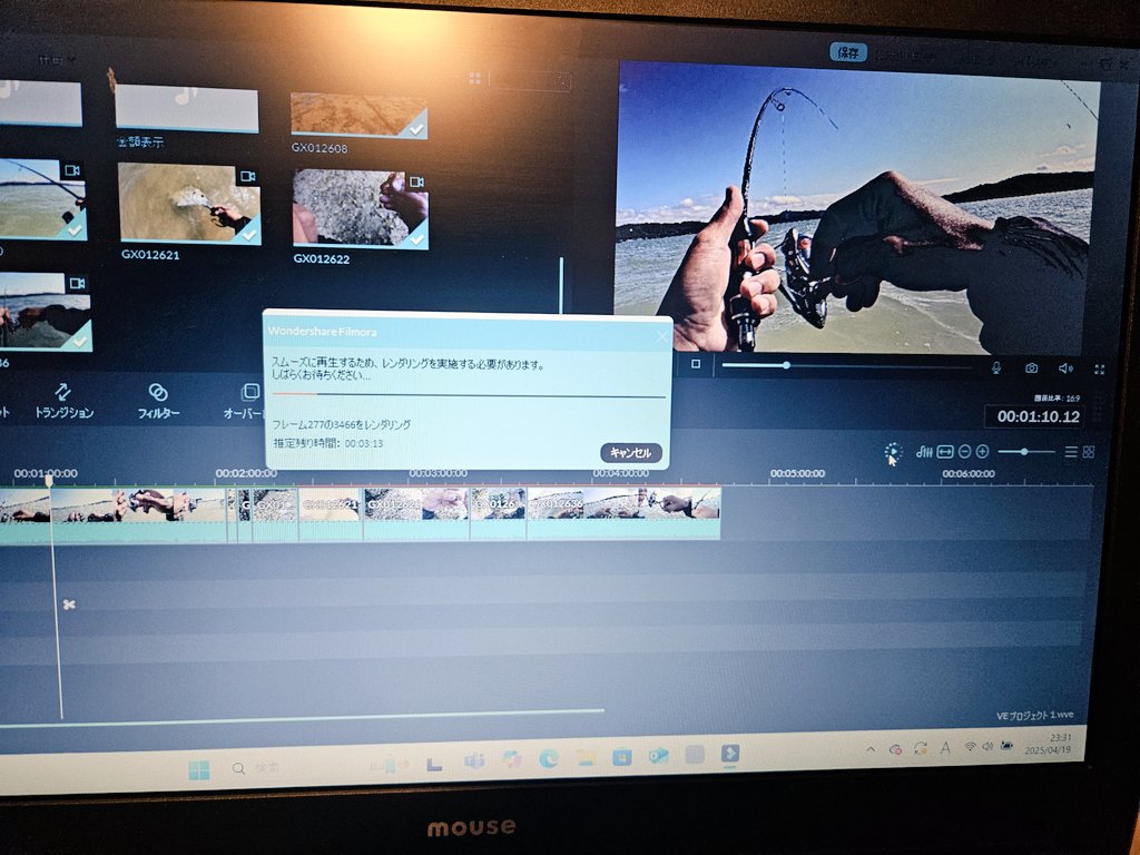 いつもHD画質で撮るんだけど今日から4K画質で撮ってみたけんどもクソ重ぇ‼️‼️そしてやっぱり尺足りない😏👍🎵