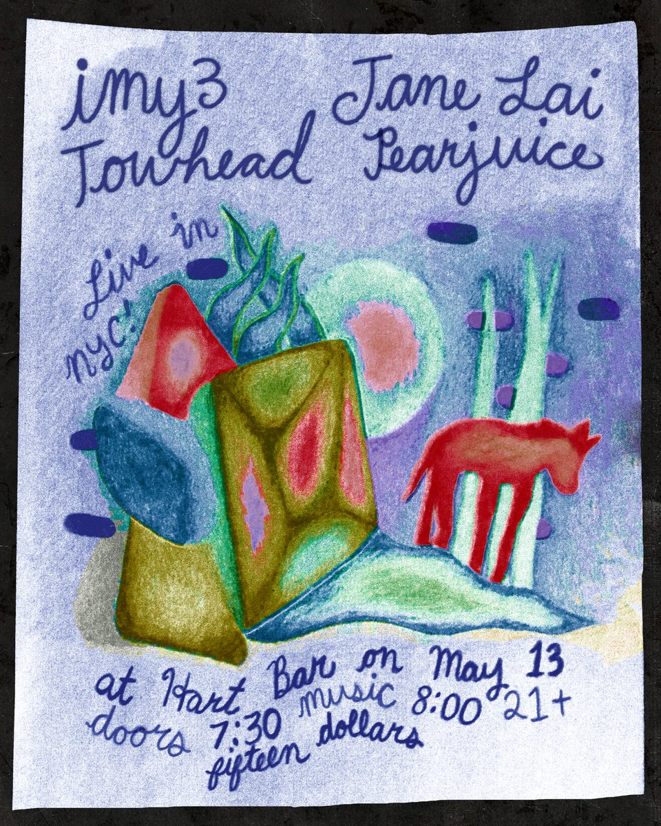 next two pearjuice shows in brooklyn :) playing some new ones !!🫧