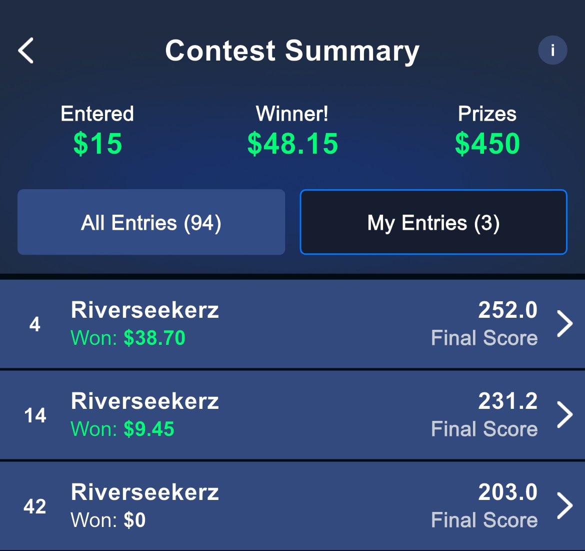 Jonathan Impemba (@jimpemba777) on Twitter photo Another night of building the bankroll
over at <a href="/FantasySpin/">FantasySpin App</a> with MLB and NBA!
Join today:
fantasyspin1.onelink.me/kjUP/Riverseek… Another night of building the bankroll
over at <a href="/FantasySpin/">FantasySpin App</a> with MLB and NBA!
Join today:
fantasyspin1.onelink.me/kjUP/Riverseek…