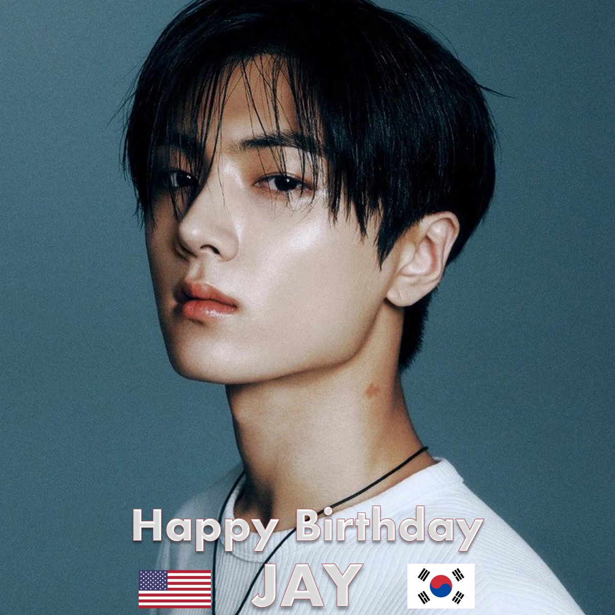 WORLDMUSICAWARD's tweet photo. Happy 23rd birthday to #ENHYPEN's gorgeous, extremely talented rapper, singer, songwriter, musician, dancer, superstar, top model and trend-setter #JAY! 👏🎂🎉👑💙🎇
Jay found fame as the Main Rapper, Lead Dancer and Vocalist of the hugely popular K-Pop band, ENHYPEN who went straight to #1 with their first album, becoming one of the new chart-topping, record-breaking, history-making top-selling Korean groups!  Their 'ROMANCE: UNTOLD' was named the 2nd best-selling Album of 2024 globally after Taylor Swift's 'The Tortured Poets Dept. by the International Federation of the Phonographic Industry (IFPI), with 3.4 Million sales units! Jay was born in Seattle, Washington, but moved to Korea when he was just 9. Jay is a real musician and can play the guitar. He is also a great singer, a very charismatic performer and an amazing dancer and is specialized in Hip-hop bounce, after training at the LP Dance Academy before joining #BigHit. He trained for 2 years and 11 months before taking part in I-LAND, and was 2nd in the final episode with 1,182,889 votes! His iconic quote during his participation in I-LAND was “RAS (Resentment, Anger and Shame)”. Jay is also a great Solo performer and scored in Popularity when he performed #NCTU‘s The 7th Sense with #Sunghoon in the first episode of I-LAND. He is also very popular among among engines and has been key to the group's global success!  

Jay is the Group's mood maker and is always shining and full of fun and energy! He is called J.J. Park by his friends and his nickname is Jay Jay. Jay enjoys cooking and dreamed of becoming a famous chef when he was young. 

 Jay has won several Awards as a member of Enhypen including 7 Golden Disc Awards, 5 MAMA Awards, 5 D Awards, 4 Hanteo Music Awards, 3 Seoul Music Awards, 3 Circle Chart Music Awards, 2 Melon Music Awards, 2 Japan Golden Disc Awards, 2 Fact Music Awards, 2 Asia Artist Awards, 2 K Global Heart Dream Awards, an Asian Pop Music Award and 1 Japan Record Award! 

Jay has been endorsed by various brands along with the other members of Enhypen. In May 2023, Enhypen was chosen by the Seoul Design Foundation and Seoul Metropolitan Government as the DDP PR ambassadors and opened Seoul Fashion Week as the Airbnb host. In June, Enhypen was announced as new brand ambassadors of the Italian luxury fashion house Prada and in July, Enhypen became global ambassadors of the Filipino clothing and lifestyle brand Bench. In August, the group teamed up with Indonesian food and beverage brand Nabati to promote their Goguma-flavored snacks. In September, Enhypen's Dark Moon: The Blood Altar collaborated with Lotte WorldMagic Island on a festival running from September 1 to October 22. The same month, Enhypen was named ambassador for 2023 Seoul Fashion Week, where they made their first appearance at the Prada Mode event. On October 30, Enhypen became the first-ever global ambassador of Korean skincare brand Dr. Jart+ in the "Supercharged repair, Cicapair" campaign. In January 2024, Enhypen was chosen as the new model image of the Japanese mail-order retailer Peach John for their new spring unisex room wear as part of their 30th anniversary special project. In March 2024, they were announced as brand ambassadors for Dunkin' Philippines. On April 30, the group members were models for Tiffany & Co in their digital pictorial for W Korea's May issue. They also featured on the September 2023 cover of Cosmopolitan Korea in collaboration with Tiffany & Co. and have been attending the brand's events since then. On February 19, 2025, Enhypen was announced as the new global ambassador of the skincare brand Mixsoon, in the campaign "Beauty Essentials for Glass Skin"!

Jay is a fashionista and trendsetter, and causes a sensation wherever he goes, especially at Milan Fashion week as a muse for Prada! Jay likes to wear clothes made by him onstage...  

Jay likes to support charity, and in October 2024, participated with Enhypen in a charity event for the fashion magazine W Korea's breast cancer awareness campaign "Love Your W"!

THREAD LEADS TO JAY 
#HappyBirthdayJay 
#HappyJayDay
#CheckYes_Jay 
#FateUnfoldsWithJAY_D1 
#ENHYPEN_JAY 
@ENHYPEN_members
@ENHYPEN