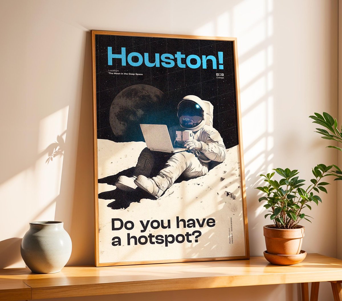 postereoo's tweet photo. Add a touch of cosmic humor to your walls with our retro astronaut poster! 🚀 

https://t.co/jIr52ZUKxF

#houston #wifi #poster #astronaut #wall #art #funny #space #print #retro #decor #gift #idea #geeky #gamer #sci-fi  #digital #moon #lover #instant #download #bold #typography https://t.co/c8rG0Zb5xy